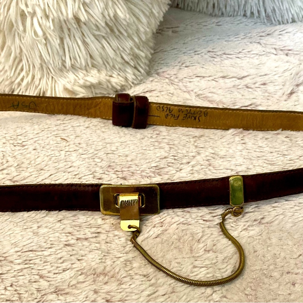 DKNY Vintage Leather Belt
